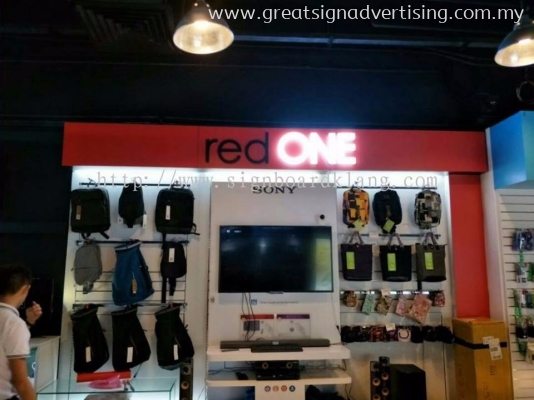 Red One Mobile Led Acrylic Box Up - One U MALL Damansara