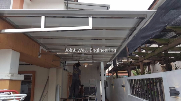 Steel Awning With Aluminium Panel