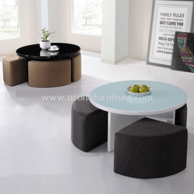 Coffee Table + Stool Series (Round)