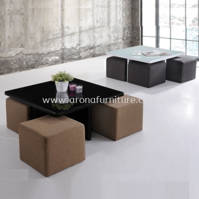 Coffee Table + Stool Series (Square)