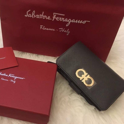 (SOLD) Brand New Salvatore Ferragamo Leather Wallet