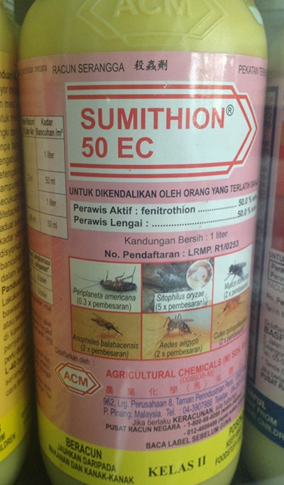 Sumithion 50EC 1L (Diesel Based) RM200/Bottle