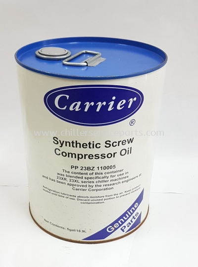 PP23BZ110005 Carrier Synthetic Ester Compressor Oil 5-Gal. s/s PP23BZ104