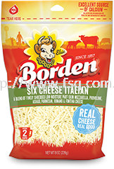 Borden 6 Cheese Finely Shredded