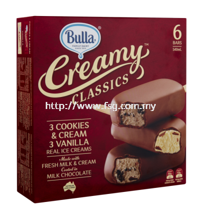 Bulla Creamy Classics 6s Vanilla Cookies