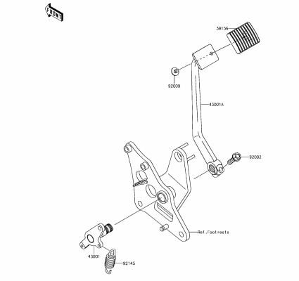 BRAKE PEDAL/TORQUE LINK