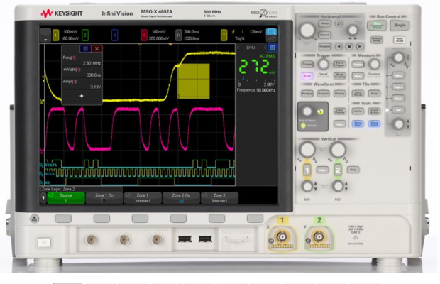  Keysight Mixed Signal Oscilloscope 200 MHz, 2 Analog Plus 16 Digital Channels, MSOX4022A