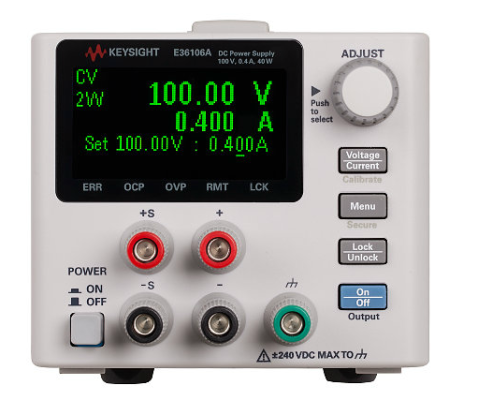  Keysight DC power supply, 100V, 0.4A, 40W, E36106A