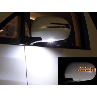 Hiace Door Mirror Cover W/Light (arrow type) + Manner Light 