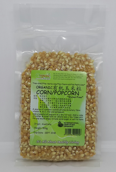 CORN*POPCORN-ORGANIC*л