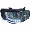 Triton '05 Head Lamp Projector Chrome W/LED Triton Mitsubishi