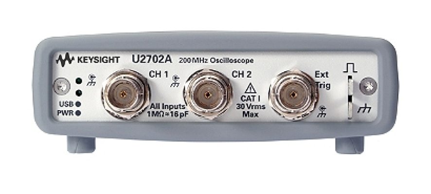  Keysight USB Modular Oscilloscope, 200 MHz, 2 Analog Channels, U2702A