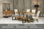 designer dining table designer wood series Dining Set Arona