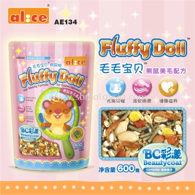 AE134 Alice Fluffy Doll Hair Beauty Formula for Golden Hamsters 600g