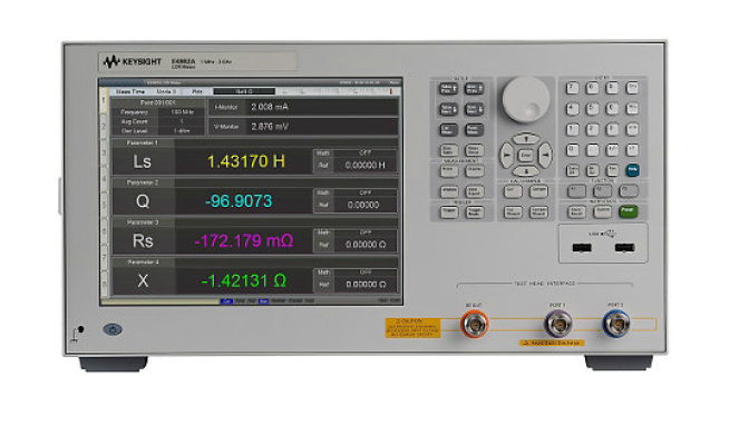  Keysight LCR Meter, 1MHz to 300MHz/500MHz/1GHz/3GHz, E4982A