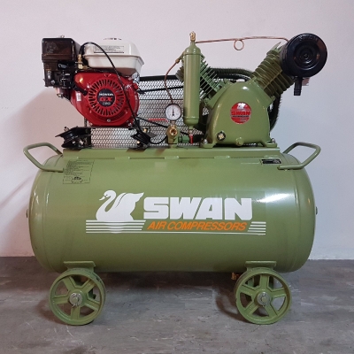 Swan HVU-203E Air Compressor with Honda Petrol Engine 12Bar 5.5HP 900rpm 406L/min IDB0063