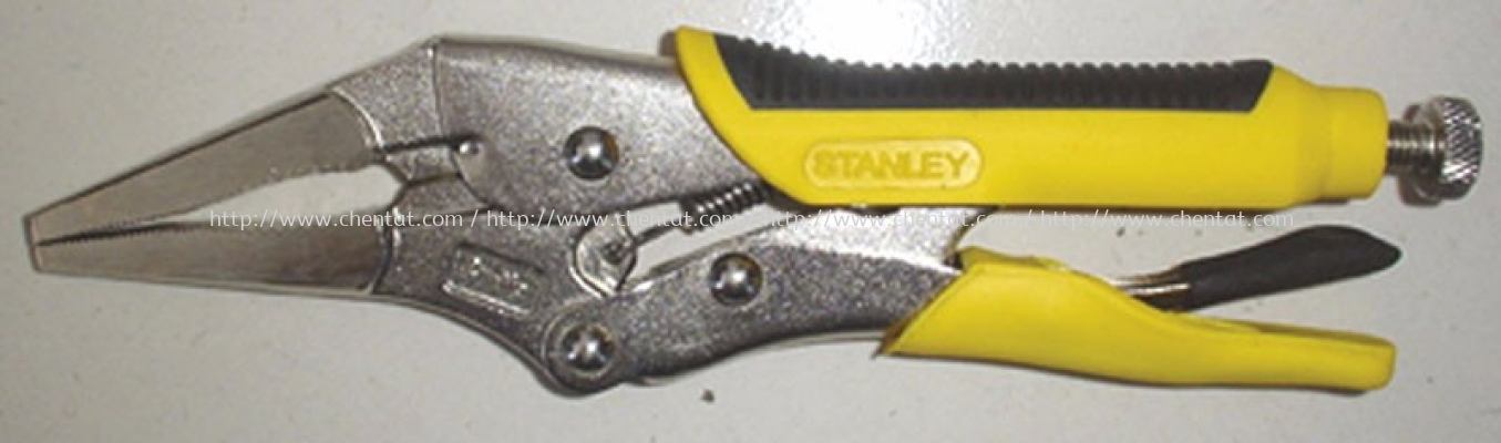 STRAIGHT JAW LOCKING PLIERS WITH BI-MATERIAL HANDLE