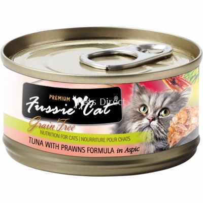 Fussie Cat Tuna With Prawns Formula In Aspic 80g