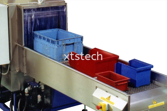 Cleaning Plastic Tote Bins / Poly Box Washing Finishing ...