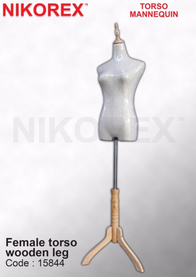 470101 - FEMALE TORSO (BEIGE ) WOODEN TRIPOD (TX)