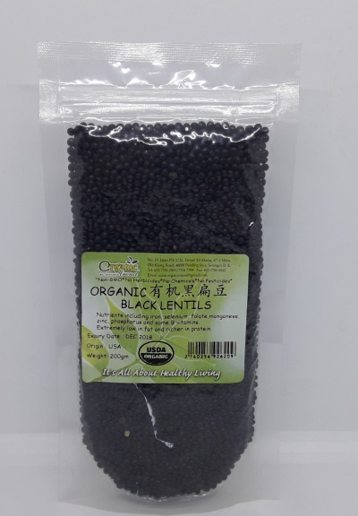 BLACK LENTILS-ORGANIC*ЙCڱⶹ