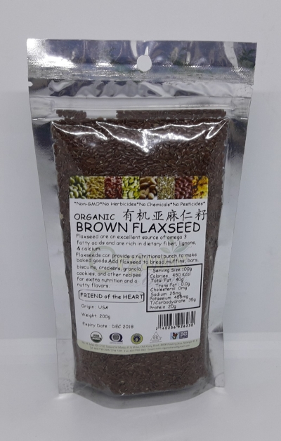 U-BROWN FLAXSEED-ORGANIC*ЙC