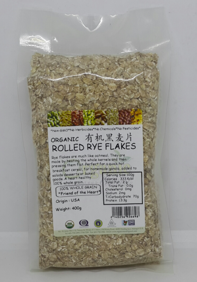 U-ROLLED RYE FLAKES-ORGANIC*лƬ