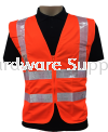 Safety Vest Orange + Reflector with Zip Safety Vest PPE