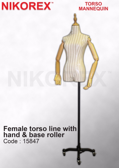 470103 - FEMALE FOAM TORSO with HAND and WHEELS BASE (ZZ)