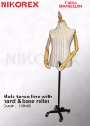 470203 - MALE FOAM TORSO with HAND and WHEELS BASE (ZZ) TORSO BODYFOAM MANNEQUIN MANNEQUINS