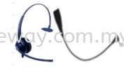 KJ-1000V-SJACK with 2.5 or 3.5mm QD Cord, Monaural Headset ( For Panasonic Keyphone ) JABRA HEADSET