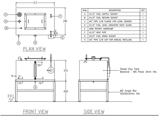 Diesel Fuel Tank