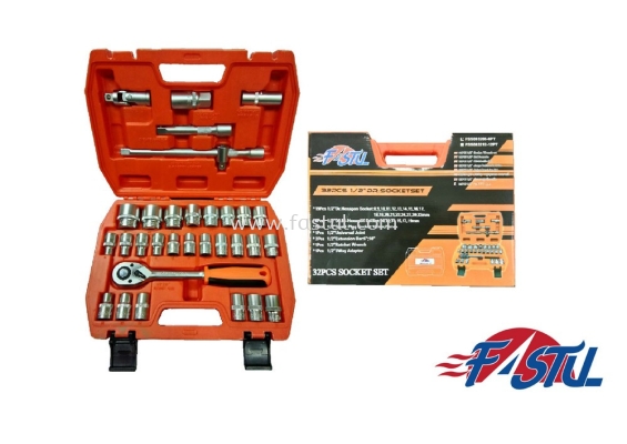 1/2'' FASTUL CR-V BOX SOCKET SET