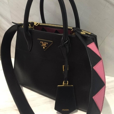 (SOLD) Prada 1BA103 Saffiano City with Reversible Strap