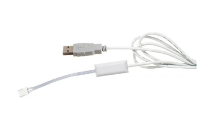Comet cable for transmitter adjustment via USB port