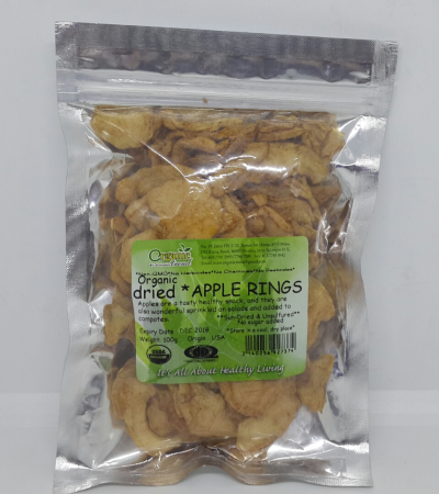 DRIED APPLE RINGS-ORGANIC