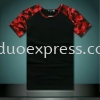 Camou Roundneck T-Shirt Red-Black Dye Sublimation T- Shirts and Shirt Baju Sublimation KL PJ Malaysia