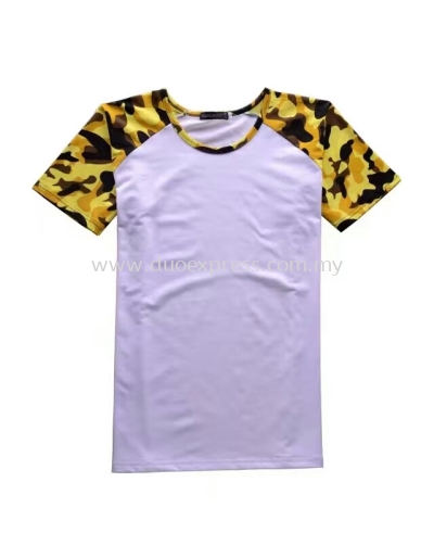 Camou Roundneck T-Shirt Yellow