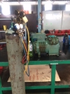 Pressure test compressor (KM Perwira) Ship Repair