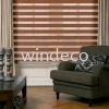 Zebra Blinds (Brown) - Size: 78"(W) x 78"(H) Zebra Blinds Window Blinds