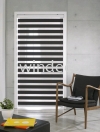 Zebra Blinds (Black) - Size: 35"(W) x 78"(H) Zebra Blinds Window Blinds