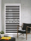 Zebra Blinds (Black) - Size: 54"(W) x 78"(H) Zebra Blinds Window Blinds