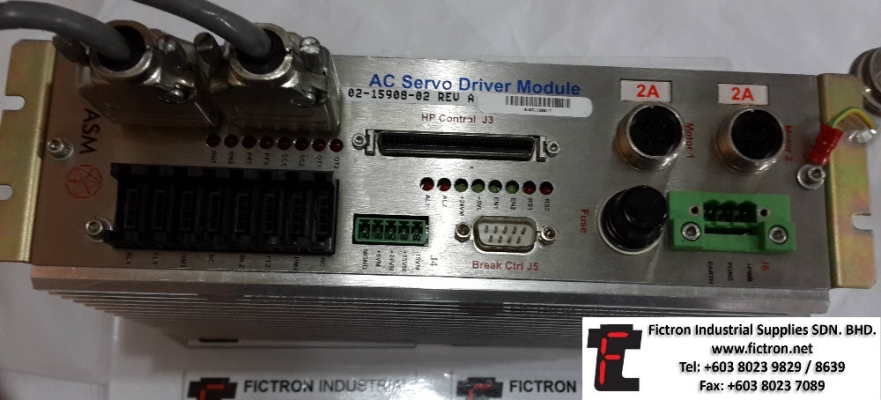 02-15908-02 021590802 ASM AC SERVO DRIVER MODULE REPAIR SERVICE IN MALAYSIA 12 MONTHS WARRANTY