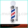 Barber Pole With LED Barber Lamps