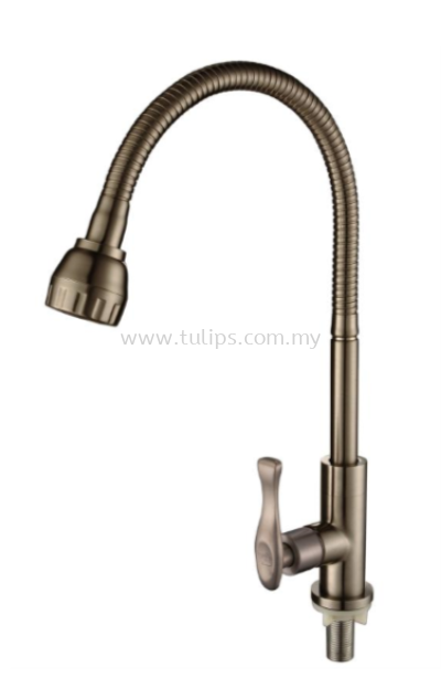 11-829 SUS 304 Pillar Flexible Sink Tap