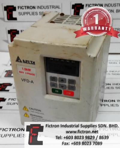 VFD015A43B DELTA VFD-A  FREQUENCY INVERTER DRIVE REPAIR SERVICE IN MALAYSIA 12 MONTHS WARRANTY
