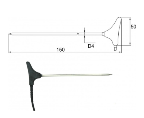 Comet 2091-250/0, Stick-in probe, cable 10 m