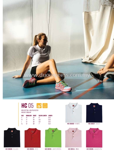 HC05 Collar T Shirt Cotton Ladies