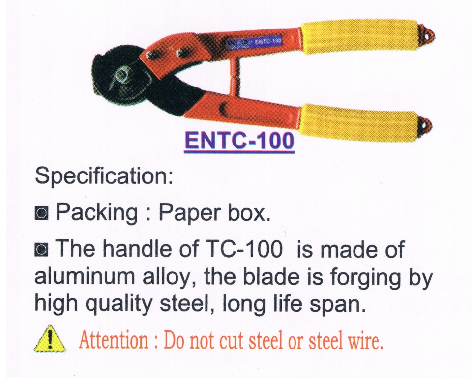 ENZIO HAND CABLE CUTTER ENTC-100 L320mm Hand Cutter Heavy Duty Hand Tooling