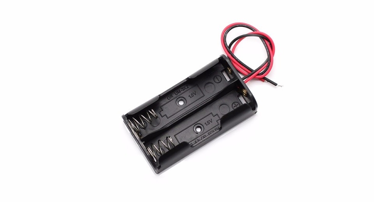 2 AA BATTERY HOLDER, 2 BATTERIES